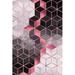 Black/Gray Rectangle 1'8" x 2'7" Area Rug - East Urban Home Marchese Abstract Machine Made Flatweave Area Rug in Black/Pink/Gray | Wayfair