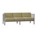 Woodard Jax Patio Sofa Metal/Sunbrella® Fabric Included in Gray/Brown | 25.5 H x 76.5 W x 28.25 D in | Wayfair 2J0020-72-92M