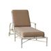 Woodard Delphi 76" Long Reclining Single Chaise w/ Cushion Metal in Gray | 22.75 H x 32 W x 76 D in | Outdoor Furniture | Wayfair 850470-70-50N