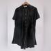 Free People Dresses | Free People Shirt Dress/Tunic. Works For Maternity Or Not! A Roomy Size Xs | Color: Black/Blue | Size: Xs