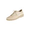 Schnürschuh NATURAL FEET "Paris", Damen, Gr. 35, beige, Leder, klassisch, Schuhe, mit komfortabler J-Weite