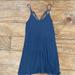 American Eagle Outfitters Dresses | American Eagle Dress Small Short Strappy Faded Wash Blue/Grey Ae | Color: Blue/Gray | Size: Xs