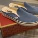 Vans Shoes | Brand New Slip On Vans With Box | Color: Blue/White | Size: 7.5