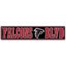 Atlanta Falcons 4" x 18" Team Boulevard Metal Sign