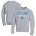 Men's Champion Gray Air Force Falcons Track & Field Stack Powerblend Pullover Sweatshirt