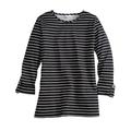 Blair Women's Haband Women’s Roll-Tab Sleeve Knit Top - Black - XX - Womens