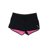 Reebok Athletic Shorts: Black Print Activewear - Women's Size Large