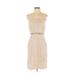Lela Rose for Ann Taylor LOFT Casual Dress - Sheath: Tan Print Dresses - Women's Size 0