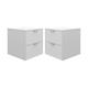 Zipcode Design™ Giorgi 2 - Drawer Nightstand in Gray Wood in White | 16.25 H x 15.5 W x 15.75 D in | Wayfair 8AE58C695D094D35B1FF33A89490EC0C