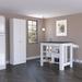 Wade Logan® Arloa 2 Piece Kitchen Set, Kitchen Island + Kitchen Pantry Wood in Gray/White | 35.4 H x 40.5 W x 27.5 D in | Wayfair