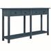 Red Barrel Studio® 58.89" Console Table Wood in Blue | 32.89 H x 58.89 W x 15.31 D in | Wayfair 0358CE5AFB5B440F9DE3FBDF19341DD8