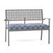 Woodard New Century Garden Outdoor Bench Metal in Gray | 34 H x 43.75 W x 23.75 D in | Wayfair 930004ST-72-79Y