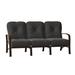 Woodard Fremont Patio Sofa Metal/Sunbrella® Fabric Included in Black/Brown | 35.5 H x 75.25 W x 35.75 D in | Wayfair 9U0420-48-20C/082