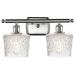 Niagra 16"W 2 Light Brushed Satin Nickel Bath Vanity Light w/ Clear Sh