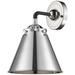 Nouveau Appalachian 9.38" High Black Nickel Sconce w/ Polished Nickel