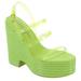 Jessica Simpson Cholena - Womens 9.5 Green Sandal Medium