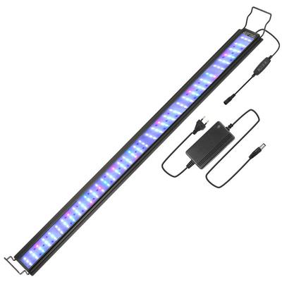 45W led Aquarium mit timer Schalentiere rgb Dekoration Wasserdicht,107-130cm - Swanew