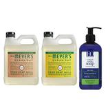 Mrs. Meyers Clean Day Liquid Hand Soap Refill 1 Pack Geranium 1 Pack Honey Suckle 33 OZ each include 1 12 OZ Bottle of Hand Soap Peppermint & Tea Tree