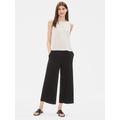 System Lightweight Washable Stretch Crepe Wide-leg Pant - White - Eileen Fisher Pants