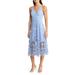 Darleen V-neck Embroidered Mesh Cocktail Dress - Blue - Dress the Population Dresses