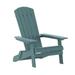 Flash Furniture Charlestown Commercial Folding Adirondack Chair - Sea Foam - Poly Resin - Indoor/Outdoor - Weather Resistant