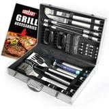 GRILLART Grill Accessories Tools Set - Stainless Steel Outdoor Cooking Grilling