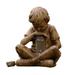 Glimpses of God Boy Statue Easter Garden Decoration Resin Ornament with LED Light Battery Power