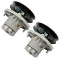 ECCPP Spindle Assembly Pack of 2 Spindle Replaces for John Deere 38 DECK AM108925 W/ PULLEY & GREASE ZERK AM108925; for Stens: 285-231