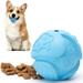 Nobleza Dog Treat Ball Durable Safe Rubber IQ Dog Food Ball Dispenser for Chewing and Slow Feeing Interactive Bouncy Enrichment Treat Dispensing Ball Toy for Small and Medium Dogs 2.4in Blue