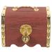 Wooden Piggy Bank Lockable Money Box Wood Treasure Bank Treasure Jar Jewelry Storage Box
