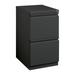 Hirsh Pro 20 Deep Mobile Pedestal File Cabinet 2 Drawer File-File Letter Width Charcoal