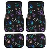 Diaonm owl Floor Mats for Cars for Women Automotive Interior Accessories Rubber Mats Front and Rear Car Mats Full Set Anti-Slip