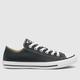 Converse all star ox leather trainers in black & white