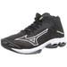 [Mizuno] Volleyball Shoes Wave Lightning Z7 MID Club Activity Indoor Wide Lightweight Indoor Black x White 24.5 cm 2E