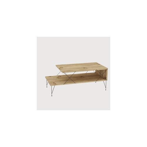 Skye Decor, Loire- Loire KLN, eichenfarbig, Couchtische, 40x100x50 cm, 100% Melaminbeschichtete Partikelplatte
