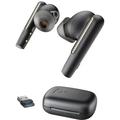 Plantronics Voyager Free 60 UC Earset - Stereo Mono - True Wireless - Bluetooth - 98.4 ft - Binaural - In-ear - Noise Canceling - Carbon Black 220756-01