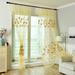 Vnanda Embroidered Sheer Voile Window Curtains Rod Pocket Colorful Floral Gauze European Tulle Panel Draperies for Sliding Glass Door Living Room
