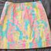 Lilly Pulitzer Skirts | Lilly Pulitzer Snappy Dragonfly Skirt Sz. 4 Vintage White Label 100% Cot. Shell | Color: Blue/Pink | Size: 4