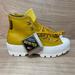 Converse Shoes | Converse Ctas Lugged Winter Hi Womens Gold Olive Leather Gore-Tex Shoes | Color: Gold/White | Size: 6.5