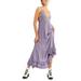 Free People Dresses | Free People Adella Maxi Slip Dress In Slate - Size Medium | Color: Gray/Purple | Size: M