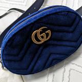 Gucci Bags | Gucci Gg Marmont Velvet Belt Bag - Royal Blue | Color: Blue | Size: Os
