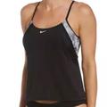 Nike Other | Nike Women's Tie Dye Layered Tankini/Workout | Color: Black/Gray | Size: Small