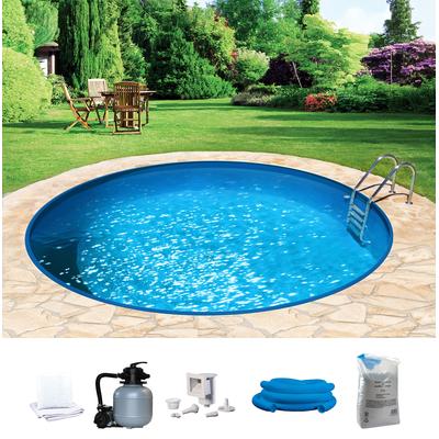 Rundpool MY POOL BWT "HOLIDAY", weiß, H:150cm Ø:400cm, Schwimmbecken, Höhe 150 cm, in versch. Größen verfügbar