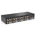 MT-Viki 8 Port AV RCA Switch 8 in 1 Out Composite Video L/R Audio Umschalter Selection Box for DVD Players SNES N64 PS2/3 Game