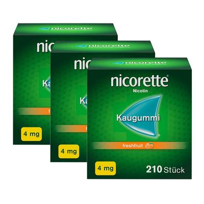 Nicorette 4MG Freshfruit 3er-Pack 3x210 St Kaugummi Image