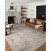 Gray/White 48 x 30 x 0.25 in Area Rug - Loloi II Monroe Oriental Machine Woven Area Rug in Gray/Ivory | 48 H x 30 W x 0.25 D in | Wayfair