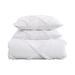 Laura Ashley Microfiber Reversible 3 Piece Comforter Set Polyester/Polyfill/Microfiber in White | King Comforter + 2 King Shams | Wayfair