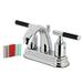 Kingston Brass Kaiser Centerset Bathroom Faucet w/ Drain Assembly in Gray | 4.81 H x 4 W x 3.5 D in | Wayfair FB5611CKL