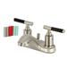 Kingston Brass Kaiser Centerset Bathroom Faucet w/ Drain Assembly in Gray | 3.5 H x 4 W x 4.5 D in | Wayfair FB5628CKL