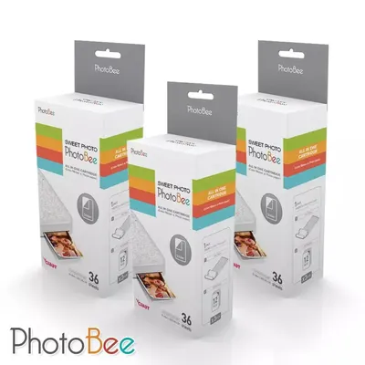 Boîtes de papier auto-adhésif et cartouches d'encre pour PhotoBee impression sans encre pour